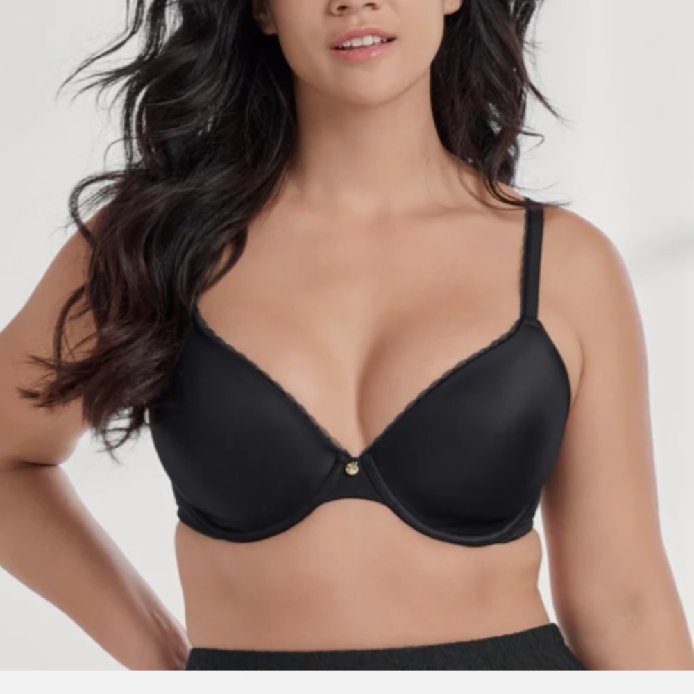 NEW Venus Push Up Bra 38DD 38E Black Padded Multiway Convertible Straps‎ NWT